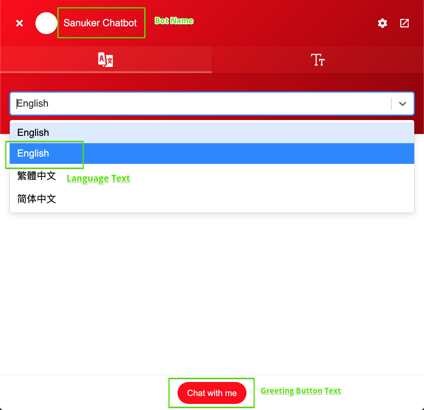 Full Screen Web Chat Examplet